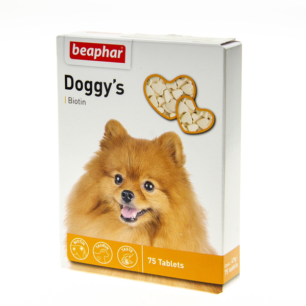 Витамины Для Собак Beaphar (Беафар) Doggy's + Biotine, 75шт купить на ...