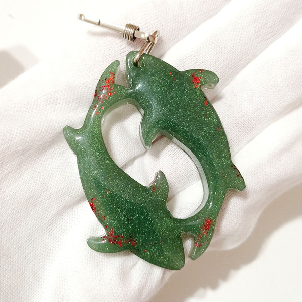 Брелок "Рыбки" из эпоксидной смолы / Знак зодиака "Рыбы", ручная работа ...