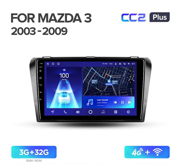 Магнитола Teyes CC2 Plus 4/32 Мазда 3 Mazda 3 Mazda3 BK 2003 - 2009 ...