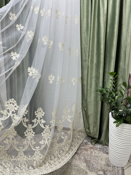 Тюль 100, Микросетка, 250х300 см - купить в интернет-магазине OZON с ...