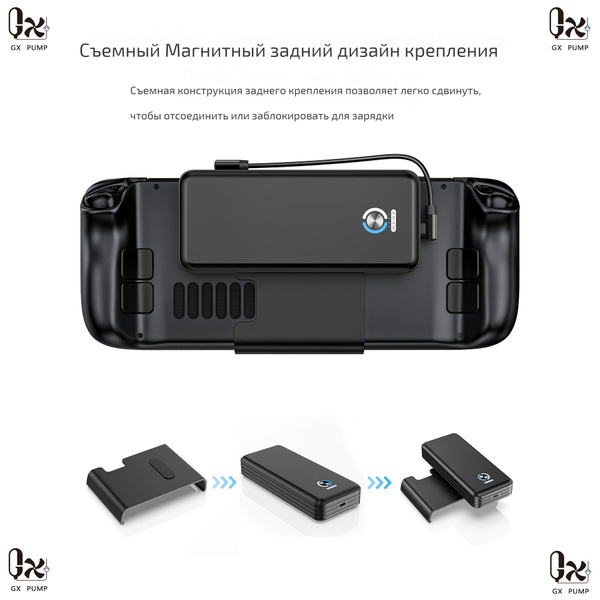Магнитный банк питания для Steam Deck и OLED, 20000 мАч 45 Вт PD ...