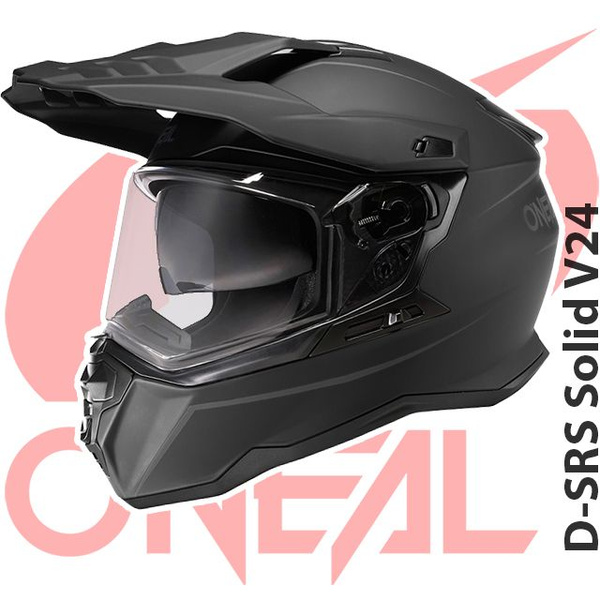 Эндуро шлем кроссовый со стеклом O'NEAL D-SRS Solid V24 XL(61-62 ...
