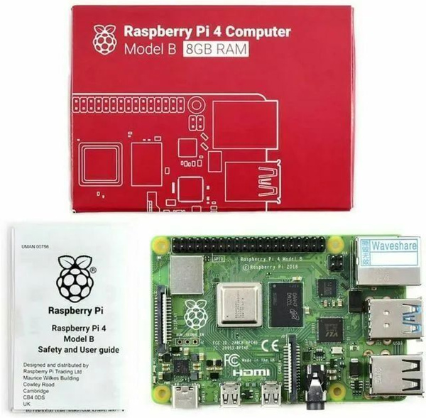 Микрокомпьютер Raspberry Pi 4 Model B, 8GB RAM - купить по низким ценам ...
