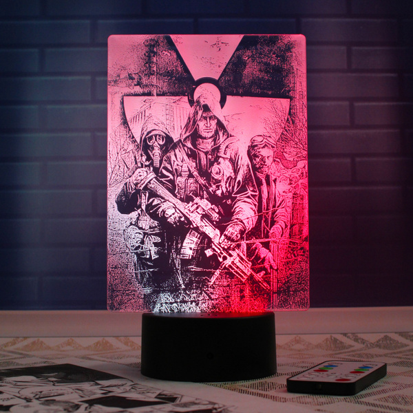 Купить Ночник Игра Сталкер Stalker Чистое Небо Зов Припяти, Батареи AA ...