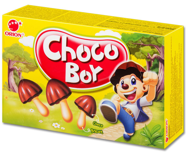 Печенье грибочки шоколадные ORION "Choco Boy", 45 г, 1 уп. - купить с ...