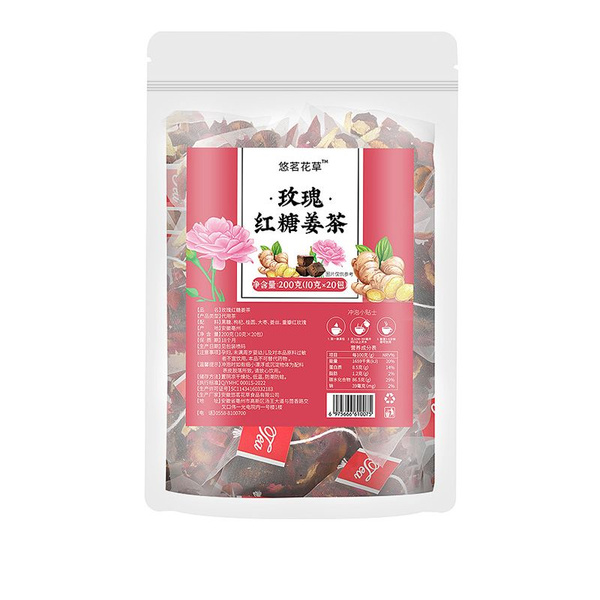 пакетики для чая,Имбирный чай + роза + коричневый сахар, 10 упаковок ...
