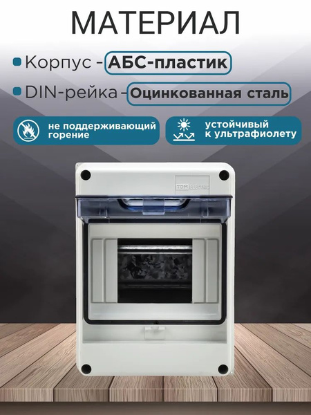 Бокс ЩРН-П-5 модулей навесной пластик IP65 TDM - купить по выгодной ...
