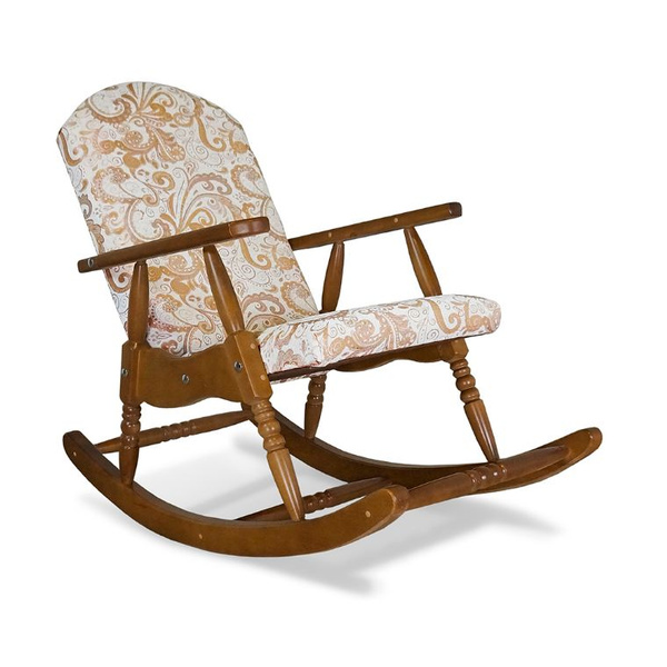 Кресло-качалка Дачная, 60х116х98 см, Жаккард, Вельвет купить по ...