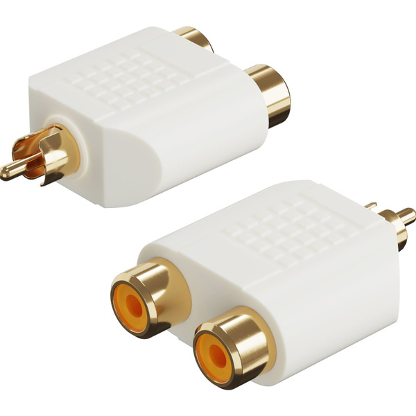 Адаптер переходник разветвитель GSMIN A91 RCA тюльпан (M) - 2 x RCA ...