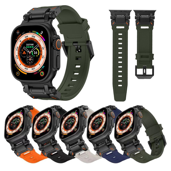 Цельный силиконовый ремешок,подходит для Apple Watch Series 1-8 , SE и ...