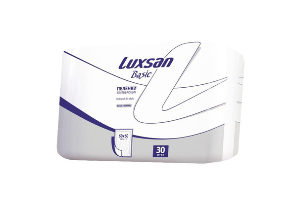 Пеленка впитывающая медицинская Luxsan Пеленки Normal (обычные), 60 х ...
