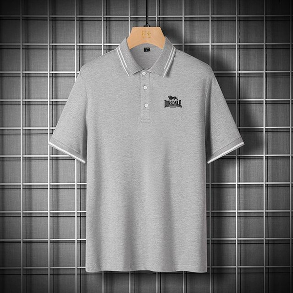 Поло Lonsdale, размер 46, цвет серый, 50%полиэфирного волокна; 50 ...