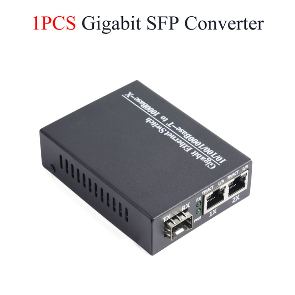 Медиаконвертер 1 шт. гигабитный SFP 1 SFP на 2 приемопередатчика RJ45 ...