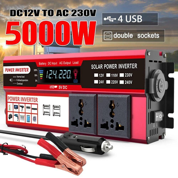 Автомобильный инвертор Power Inverter 5000 Вт. USB розетка в автомобиль ...