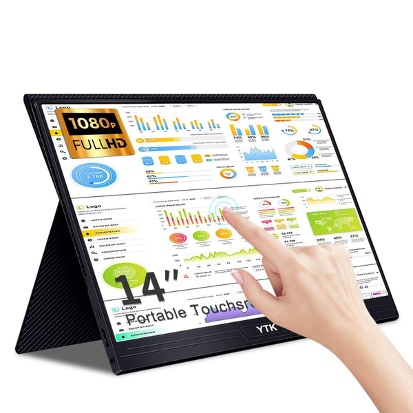Монитор 14" Сенсорный экран Портативные 1920*1080 touchscreen portable ...
