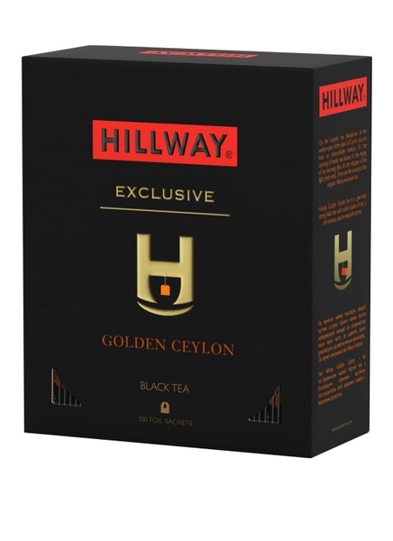 Чай черный HILLWAY Exclusive Golden Ceylon, 100 пак. - купить с ...