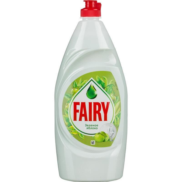 Средство для мытья посуды Fairy Зеленое яблоко, 900мл - купить с ...