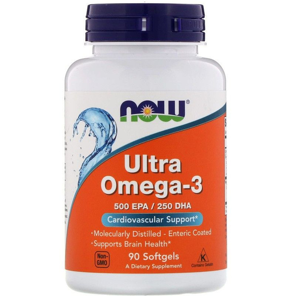 Now Foods Ультра Омега 3 Супер Рыбий Жир 90 Капсул - купить с доставкой ...