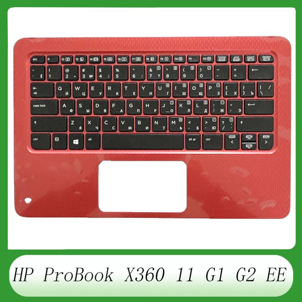 Топкейс для ноутбука верхний корпус Ru Клавиатура для Hp Probook X360 11 G1 G2 Ee 918554 001 6425