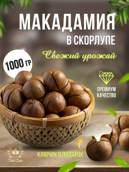 Макадамия орех в скорлупе 1000гр/ 1 кг - купить с доставкой по выгодным ...