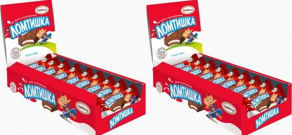 Акконд Конфеты глазированные Ломтишка, 30 г по 15 штук, 2 уп. - купить ...