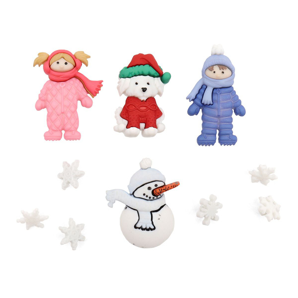 Пуговицы-фигурки Зимние игры Dress It Up - купить с доставкой по ...