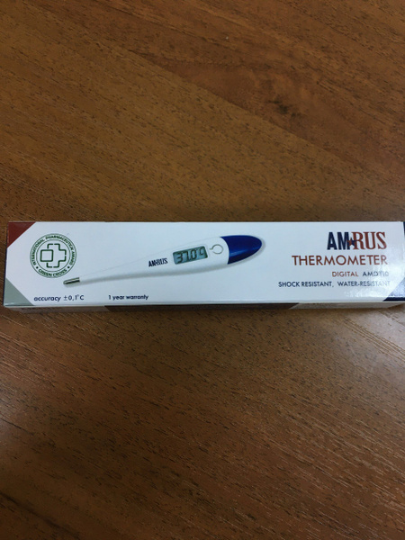 Термометр электронный AMDT-10, влагозащищенный, ударопрочный в футляре ...