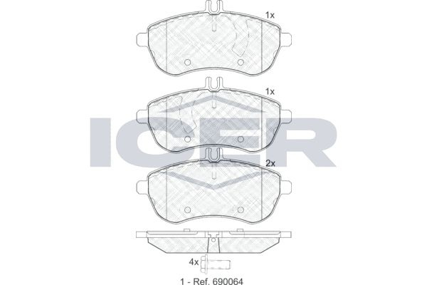 Колодки тормозные ICER 181821 - купить по низким ценам в интернет ...