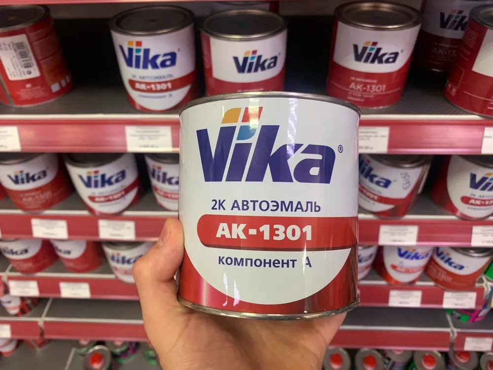 Купить краску вика. 2к автоэмаль АК-1301 Vika. Краска акриловая Вика 1301. Vika (Вика), акриловая эмаль АК-1301. Эмаль 1301 Vika.