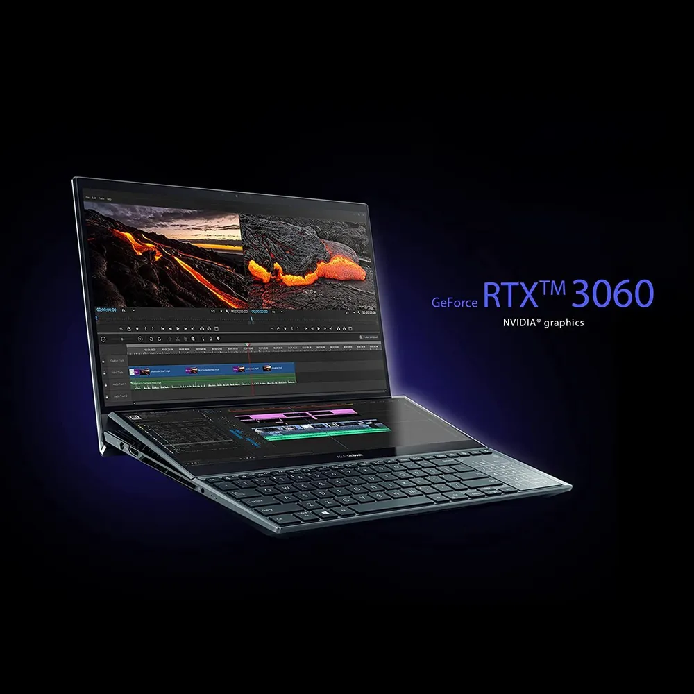 Игровой ноутбук ASUS Zenbook Pro Duo UX4100EG1195, светло-синий купить ...