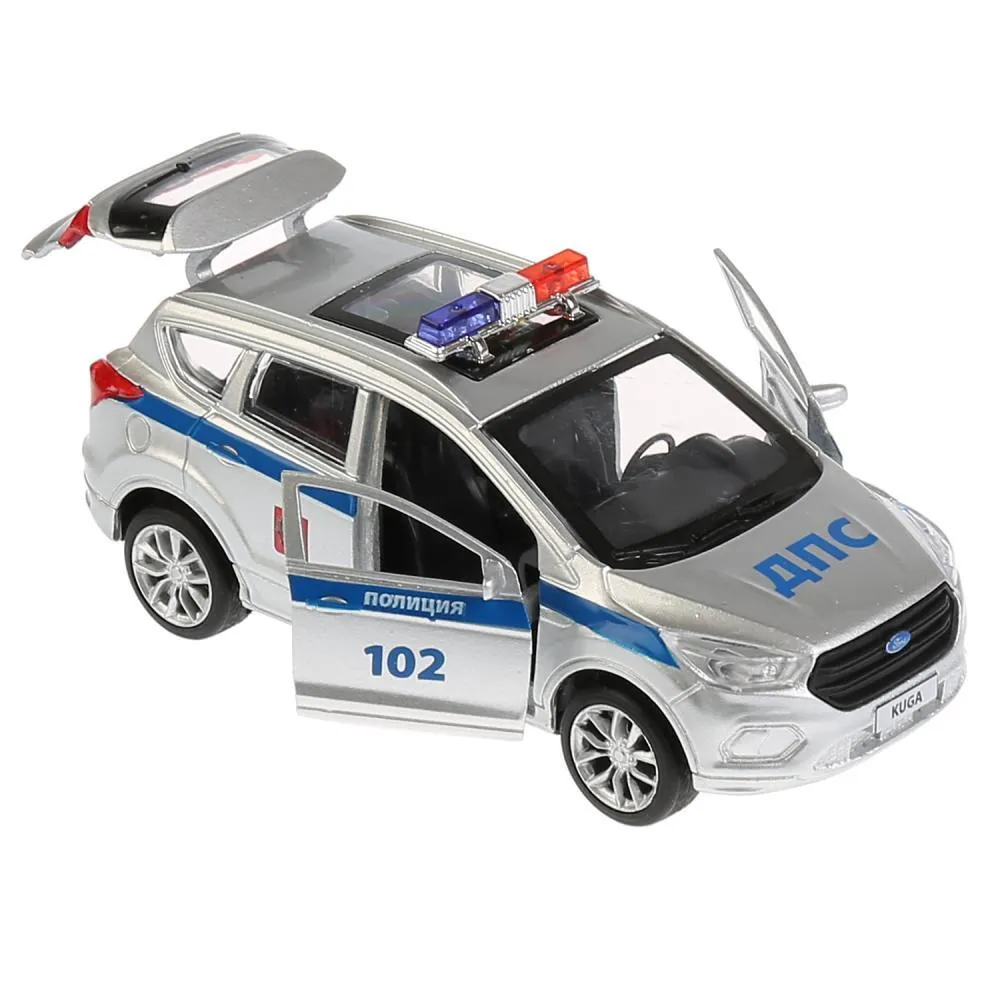 Машина металлическая Ford Kuga Полиция, 12см, инерционная, Технопарк. #1