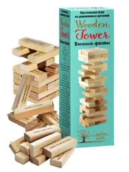 Настольная игра Wooden Tower Веселые фанты-позволит вам и вашему ребенку весело провести время в кругу друзей  ...