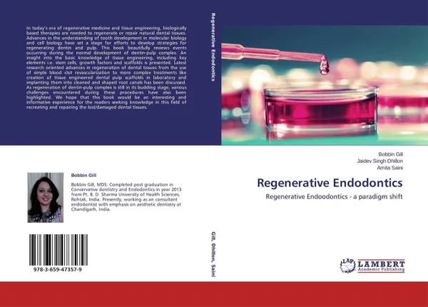 Обложка книги Regenerative Endodontics, Bobbin Gill,Jaidev Singh Dhillon and Amita Saini