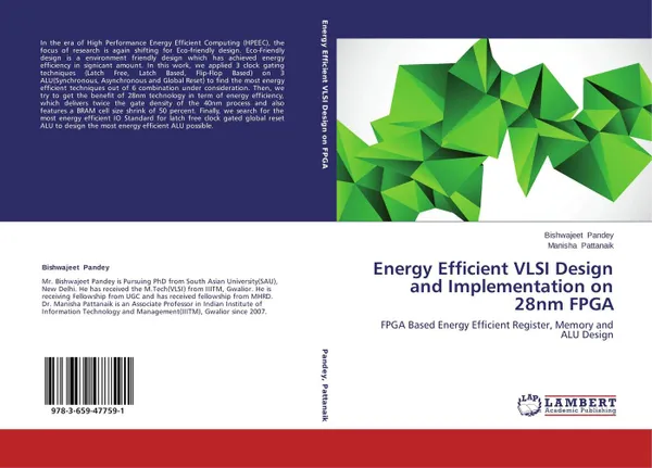 Обложка книги Energy Efficient VLSI Design and Implementation on 28nm FPGA, Bishwajeet Pandey and Manisha Pattanaik