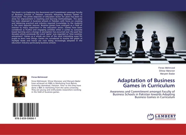 Обложка книги Adaptation of Business Games in Curriculum, Feras Mehmood,Shiraz Manzoor and Maryam Badar