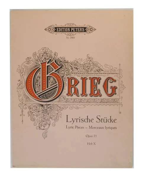 Обложка книги Grieg. Lyrische Stucke. Opus 71. Ноты , Эдвард Григ