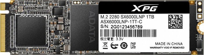 фото SSD накопитель ADATA XPG SX6000 Lite 1TB, ASX6000LNP-1TT-C