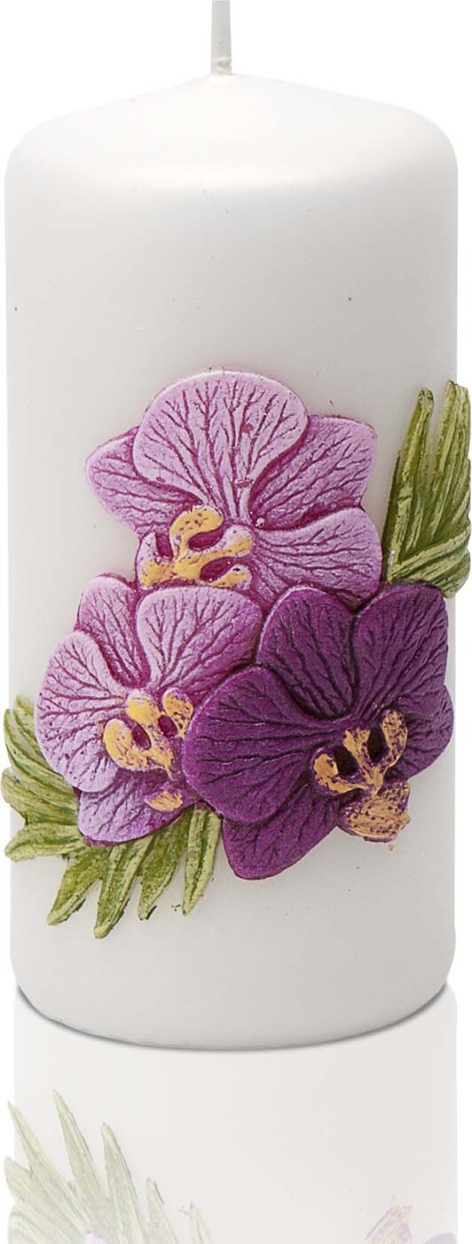 фото Свеча Bartek Orchid Mat, разноцветный, 15 х 7 х 7 см