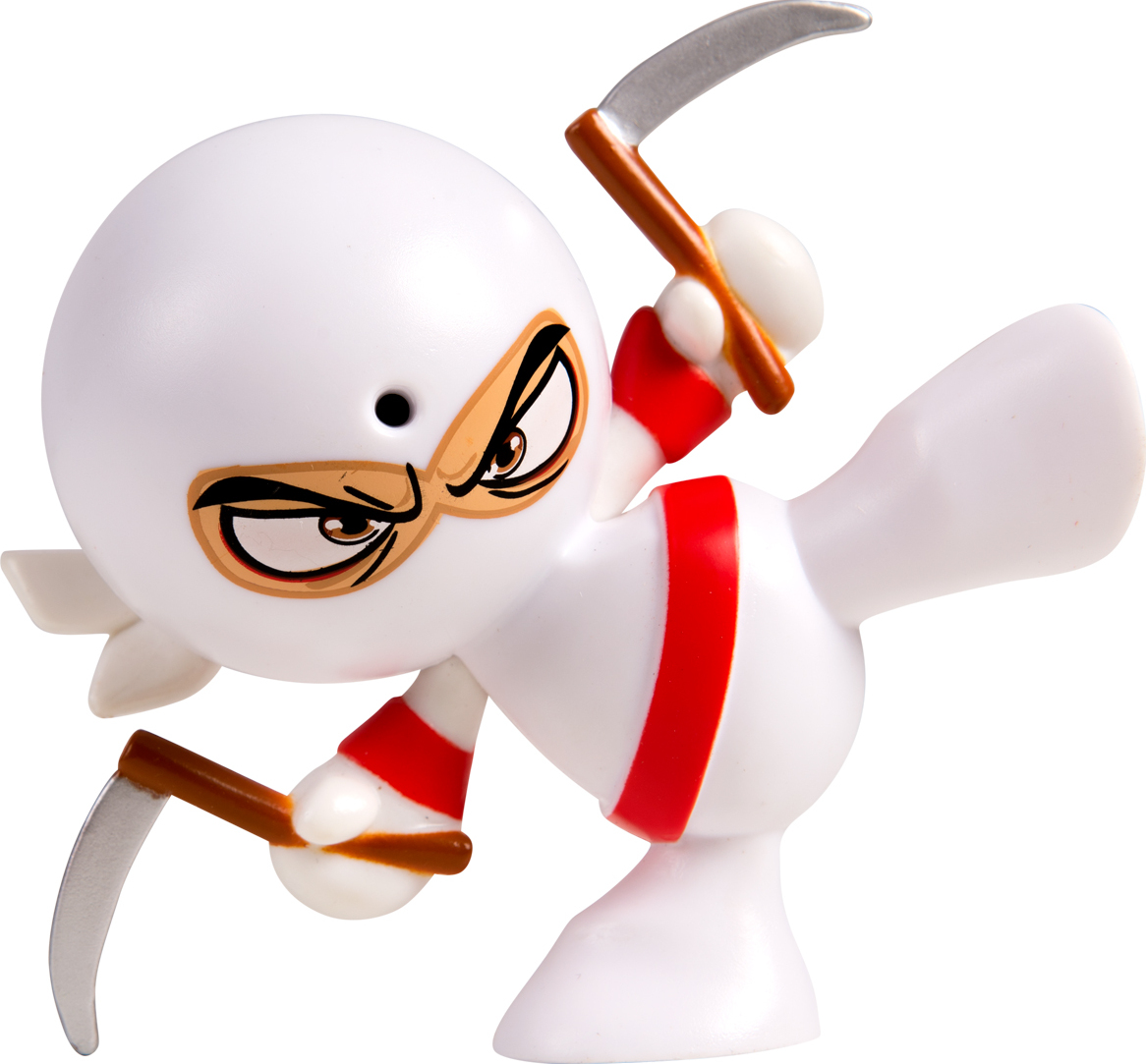 фото Фарт Ниндзя. Игрушка "Пукающий" Ниндзя, белый с серпами Fart ninjas