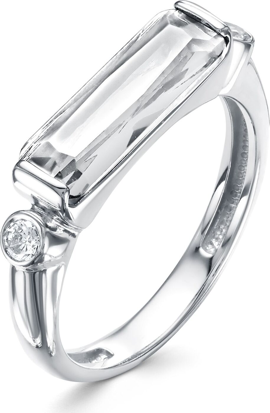 Кольцо Алькор из серебра с бриллиантом