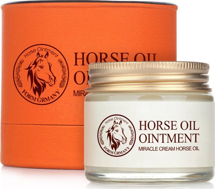 фото Крем для лица с лошадиным жиром Horse Oil Ointment Bioaqua