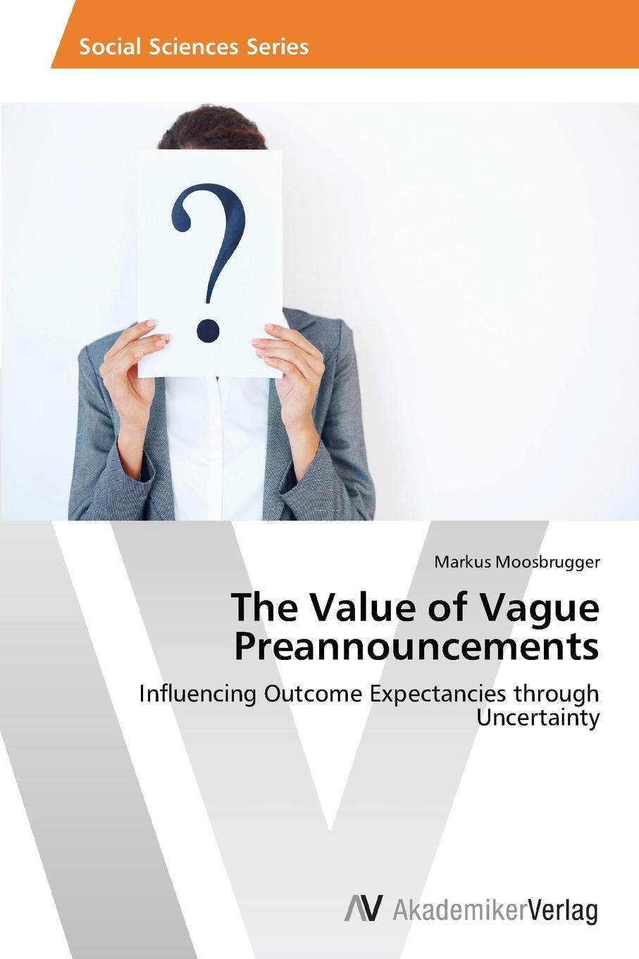 фото The Value of Vague Preannouncements