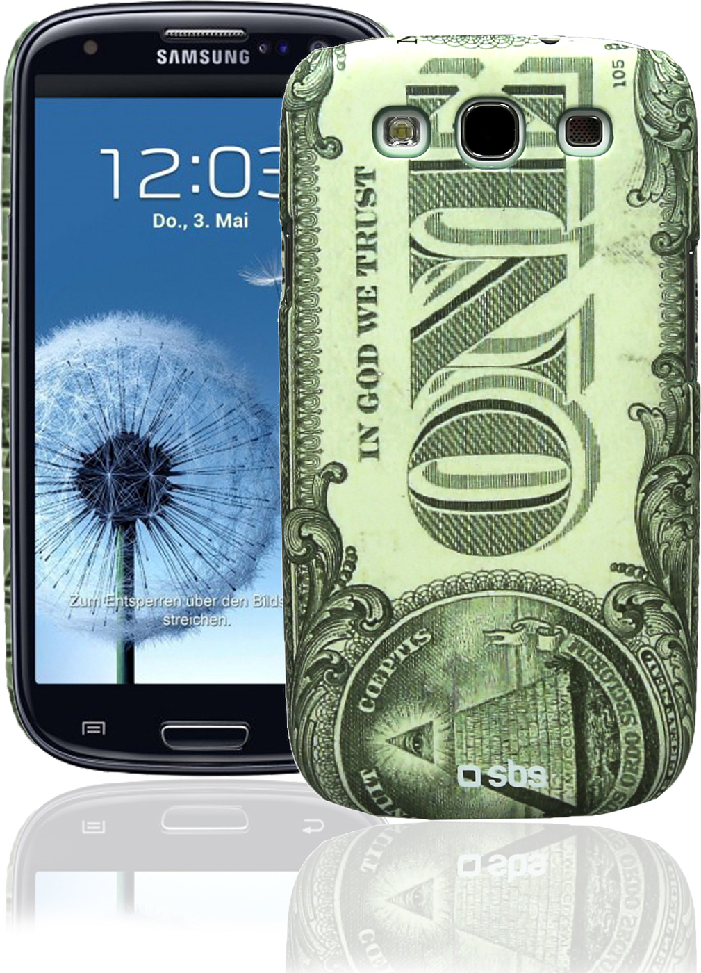 фото Чехол SBS для Samsung Galaxy S3 (Money, зеленый)