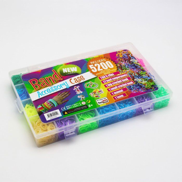 Набор Резинок Band Accessory Case, 5200 шт, 22 Цвета — купить в