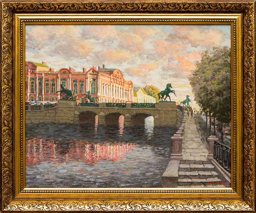 Картина аничков мост