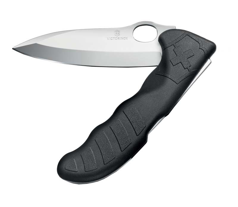 Нож охотника Victorinox Hunter Pro 130 мм 1 функция с фиксатором лезвия (черный)