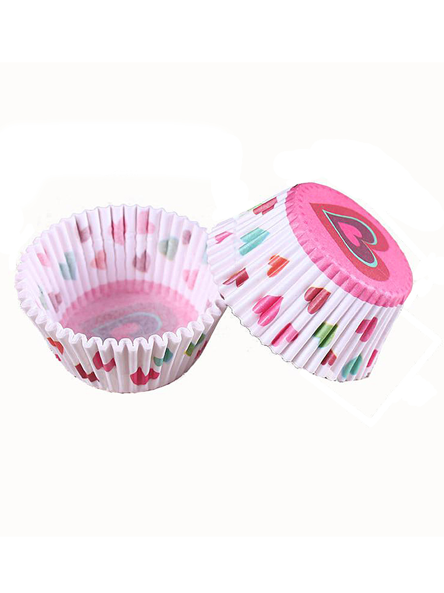 Pasticciere. № 7 тарталетка белая (50*30мм) (1000/8000 шт). бумажные формы для кексов. форма бумажная маффин 50 40. форма бумажная маффин d50*h40мм (100шт) коричневая-белая для кекса.