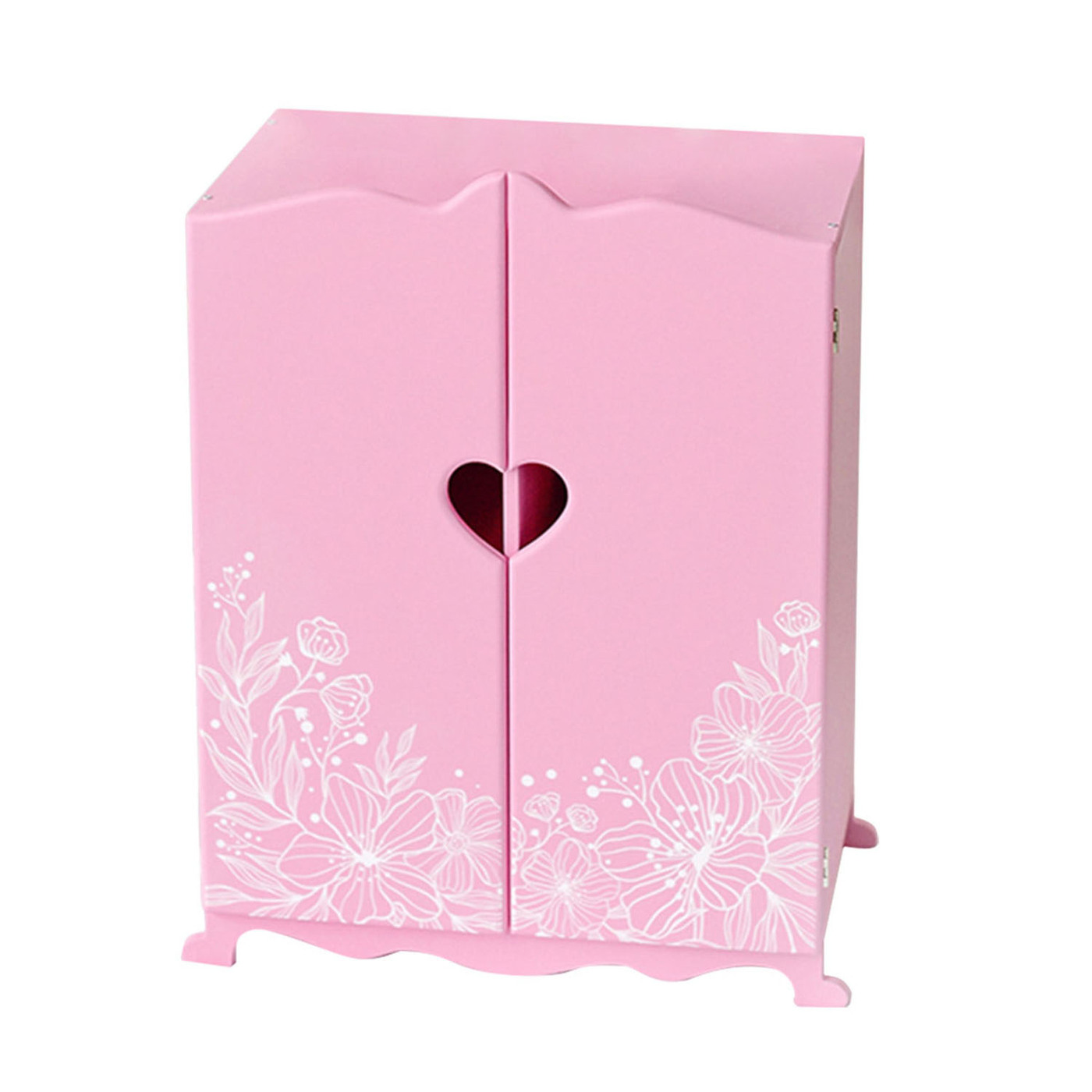 Бело розовый шкаф для девочки