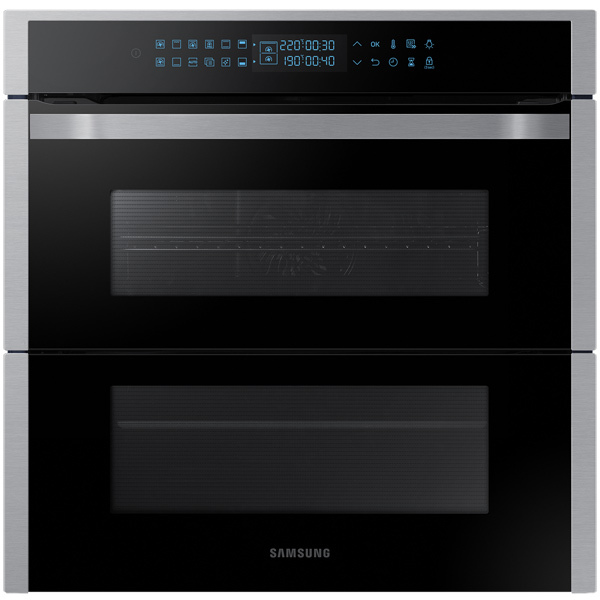 Электрический духовой шкаф samsung nv75n7646rs dual cook flex