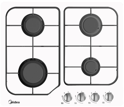 ГазоваяварочнаяпанельMideaMG640W,эмаль,белая